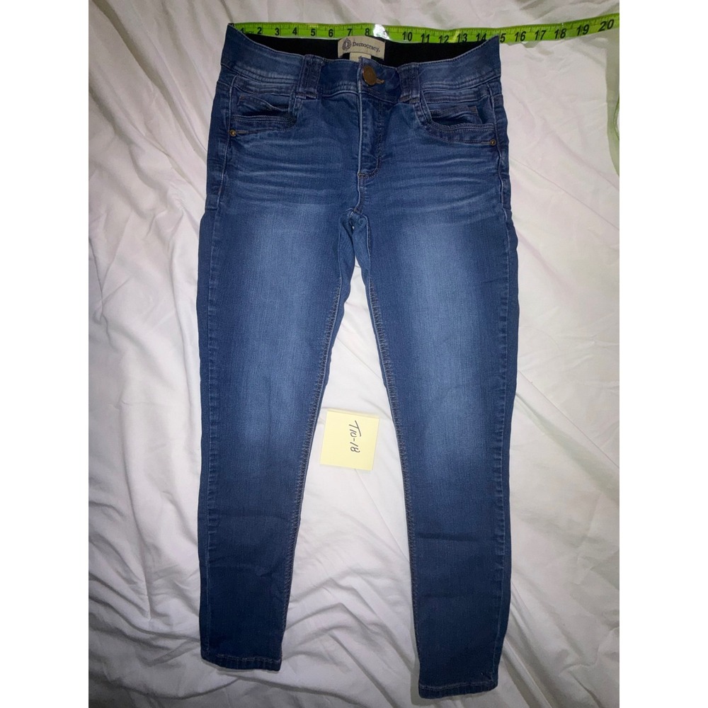 Democracy Ab Technology Skinny Jeans Size 4 Medium Was Blue Denim Stretch T10-18